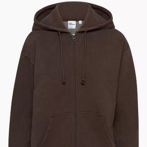 Cozy Fleece Boyfriend Zip Hoodie (in colour GD Rich Mocha Brown)